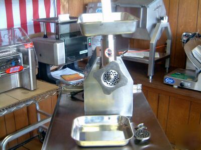 Meat grinder mincer stainless steel mdl ert-12/stuffer