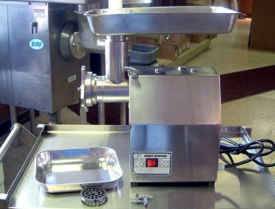 Meat grinder mincer stainless steel mdl ert-12/stuffer