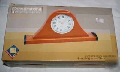 New cornerstone collection in box desk clock 