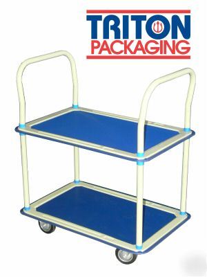 Service cart - handtruck 330LB two levels push cart