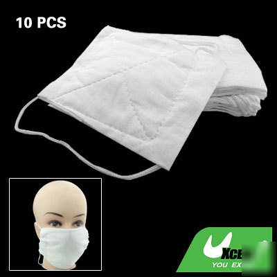 Soft comfy white medical surgical respirator face mask