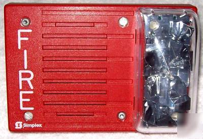 New simplex fire alarm horn/strobe 4903-9168 70V 