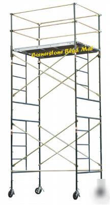 Rolling scaffold 5' x 7' x 14'2 scaffold rolling tower 