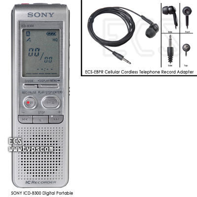 Sony icd-B300 ICDB300 digital portable recorder w/ebpr