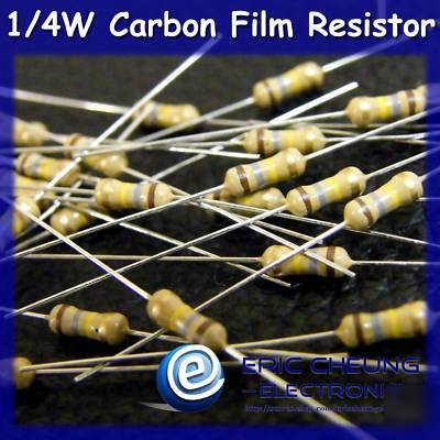 200 pcs 10K ohm 1/4W carbon film resistor+/-5%