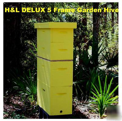 Beekeeping delux 5 frame garden/honey maker bee hive 