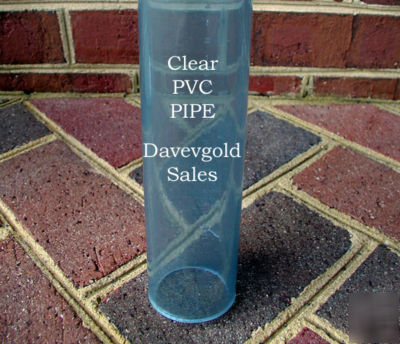 Clear 6 inch pvc pipe cut to size
