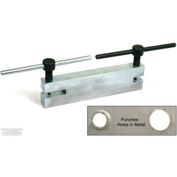 New sheet metal 2 hole punch jewellers bead string tool 