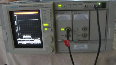 Tektronix 11403A digitizing oscilloscope w/plug ins 