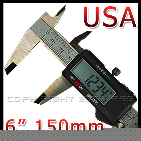 â–º 6-inch digital stainless vernier calipers large lcd â—„