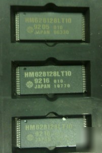 6 x HM628128LT-10 8-bit high speed cmos static ram ic