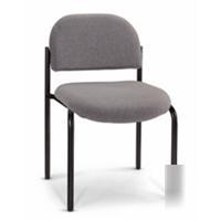 Aleratec reception-style stacking chairs, blue, 4 ch...