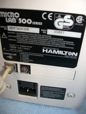 Hamilton microlab 500 ML504A dispenser dual syringe