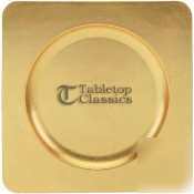 Tabletop gold acrylic charger plate 12-1/2IN |2 dz|