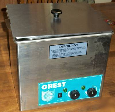 Crest 950HTA ulrtasonic cleaner with heater n tru-sweep