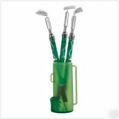 Golf club pen set in holder* 