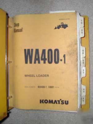 Komatsu WA400-1 wa 400 wheel loader service shop manual