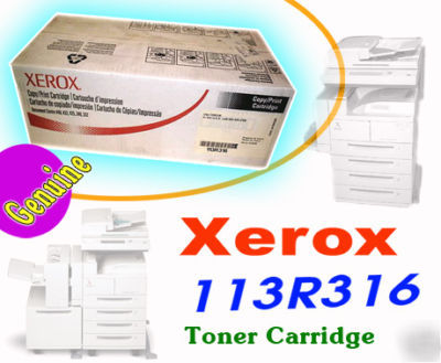 113R316 genuine black toner cartridge - xerox copiers