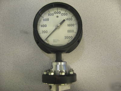Ashcroft duragauge pressure gauge 2000 psi 4.5