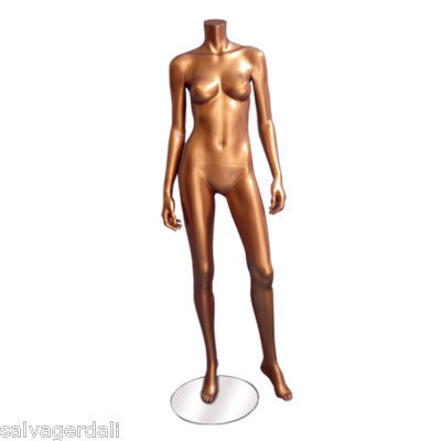 New bronze female headless mannequin clothes display 1