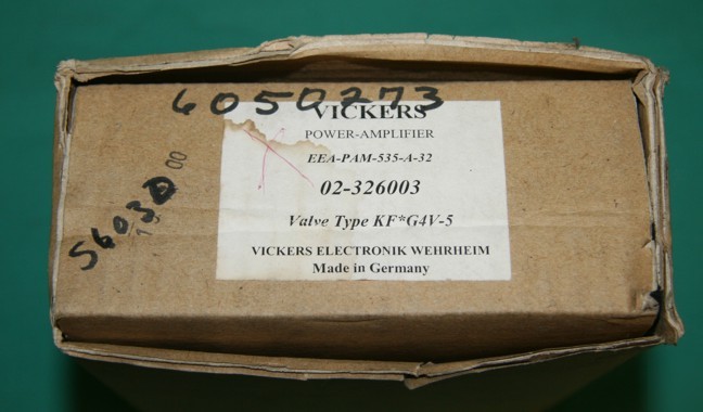 New vickers eea-pam-535-a-32 02-326003 power amplifier 