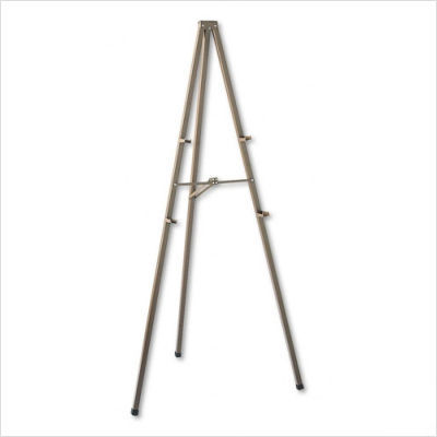 Quartet tripod display easel in bronze