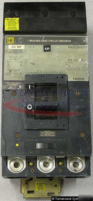 Square d LAB36225 circuit breaker, 225 amp, i-line