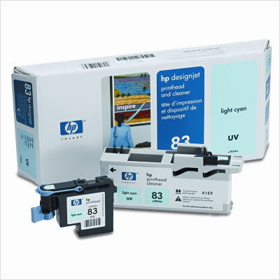 C4964A (HP83) uv printhead and cleaner, uv light cyan