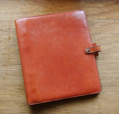 Filofax A5 'director' leather vintage