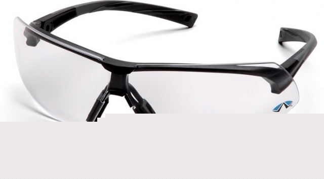 Pyramex onix safety glasses - clear lens, black frame