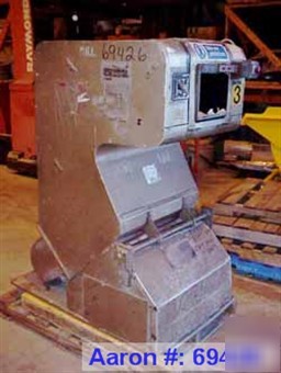 Used:cumberland granulator, model SP185. 7