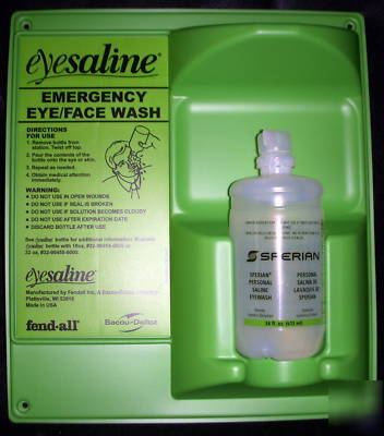 R3 safety fend-all emergency saline eye wash station