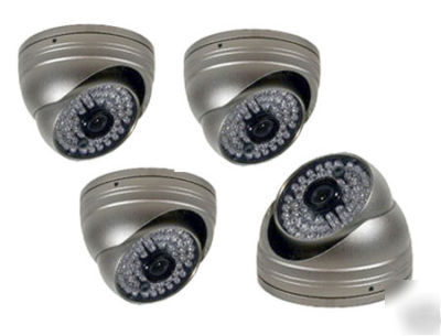 4X cctv vandal resistant 48 ir dome camera sony 1/3