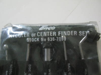 Enco wiggler or center finder set stock no. 636 7060