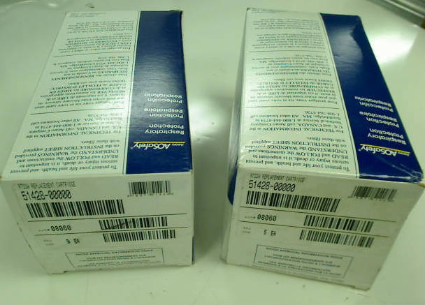 New aearo 51428-00000 respiratory cartridges lot of 10 