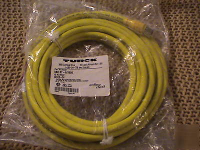 Turck microfast kbe 3T-6/S600 weld 3 wire cable 