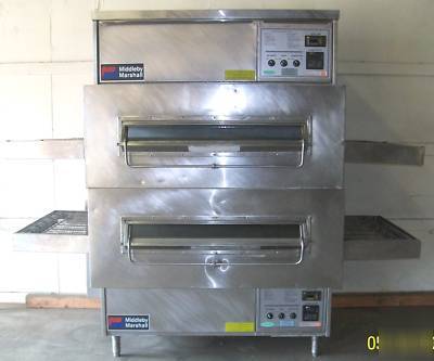 Used middleby marshall PS360 double stack conveyor oven