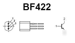BF422 npn high-voltage transistor design kit with pcb