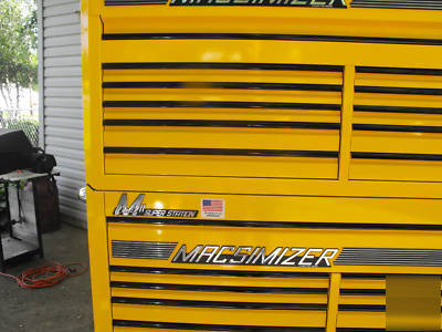 Mac macsimizer ii base top side yellow black tool box