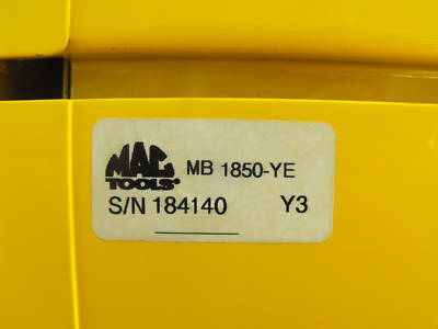 Mac macsimizer ii base top side yellow black tool box