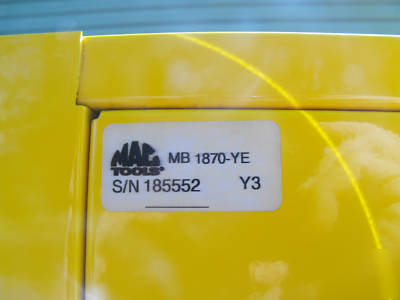 Mac macsimizer ii base top side yellow black tool box