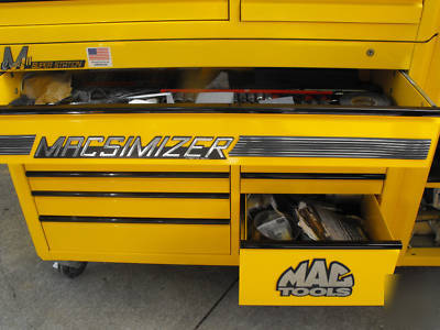 Mac macsimizer ii base top side yellow black tool box