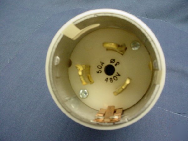 Leviton california style twist locking plug 50A 480V 3Ã¸