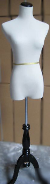New french dress form tabletop/tripod mannequin & base
