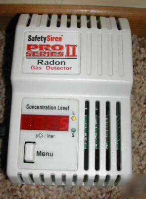 Safety siren PRO3 continuous radon monitor