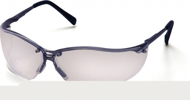 Pyramex V2-metal safety glasses - clear lens, gun metal