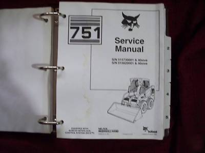 Bobcat 751 skid steer loader service repair manual