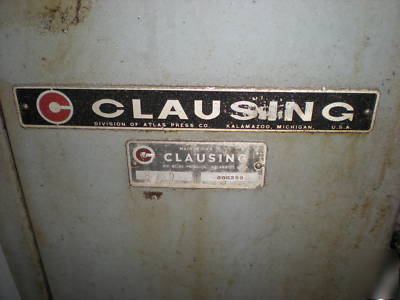 Clausing model 8540 horizontal mill