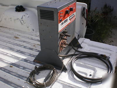 Lincoln hi-freq welder with gas and water controls 