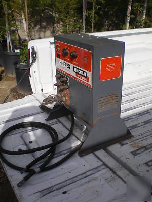 Lincoln hi-freq welder with gas and water controls 